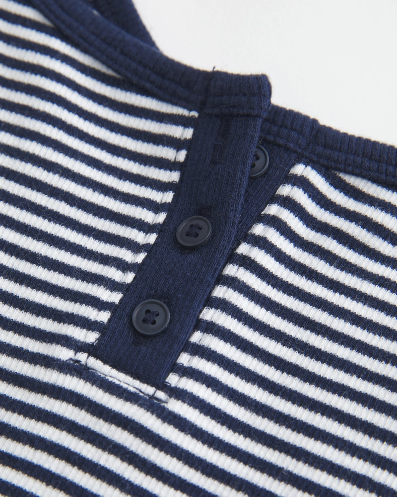 Ribbed Notch Henley Cami