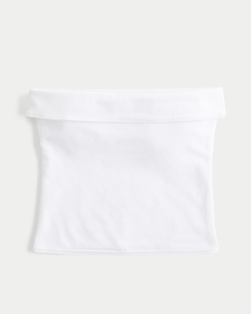 Strapless Reversible Foldover Tube Top