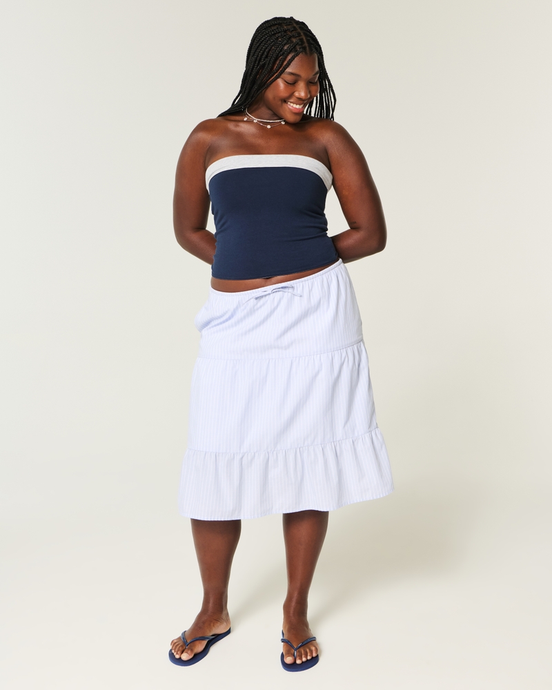 Strapless Reversible Foldover Tube Top