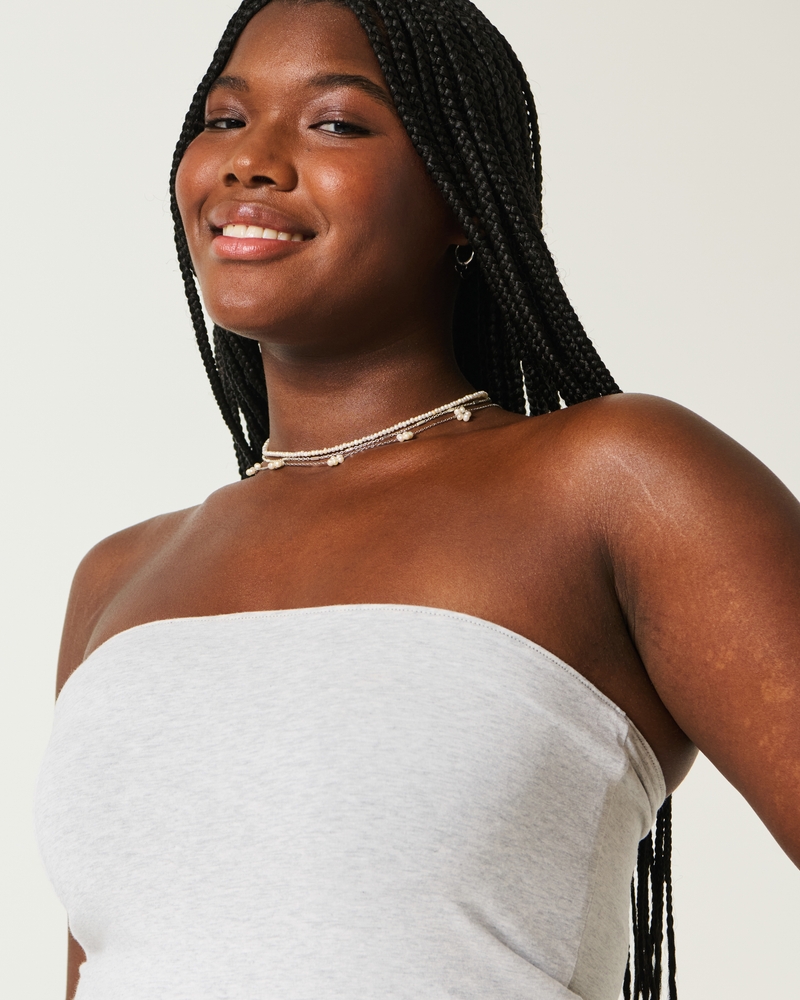 Strapless Reversible Foldover Tube Top