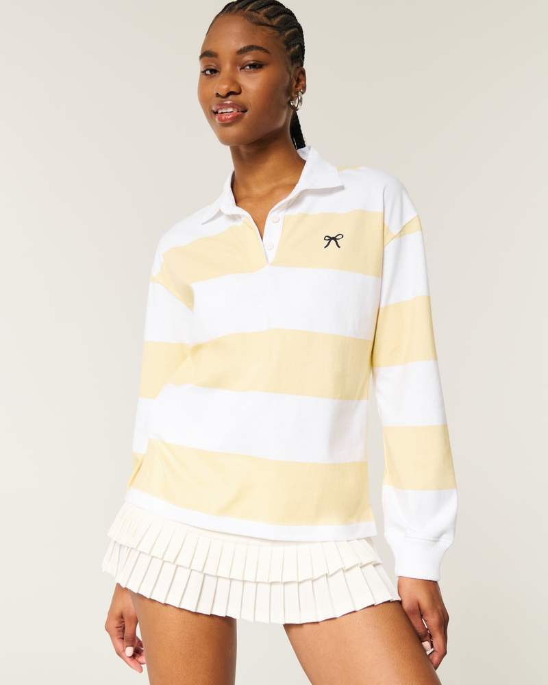 Easy Bow Graphic Rugby Polo