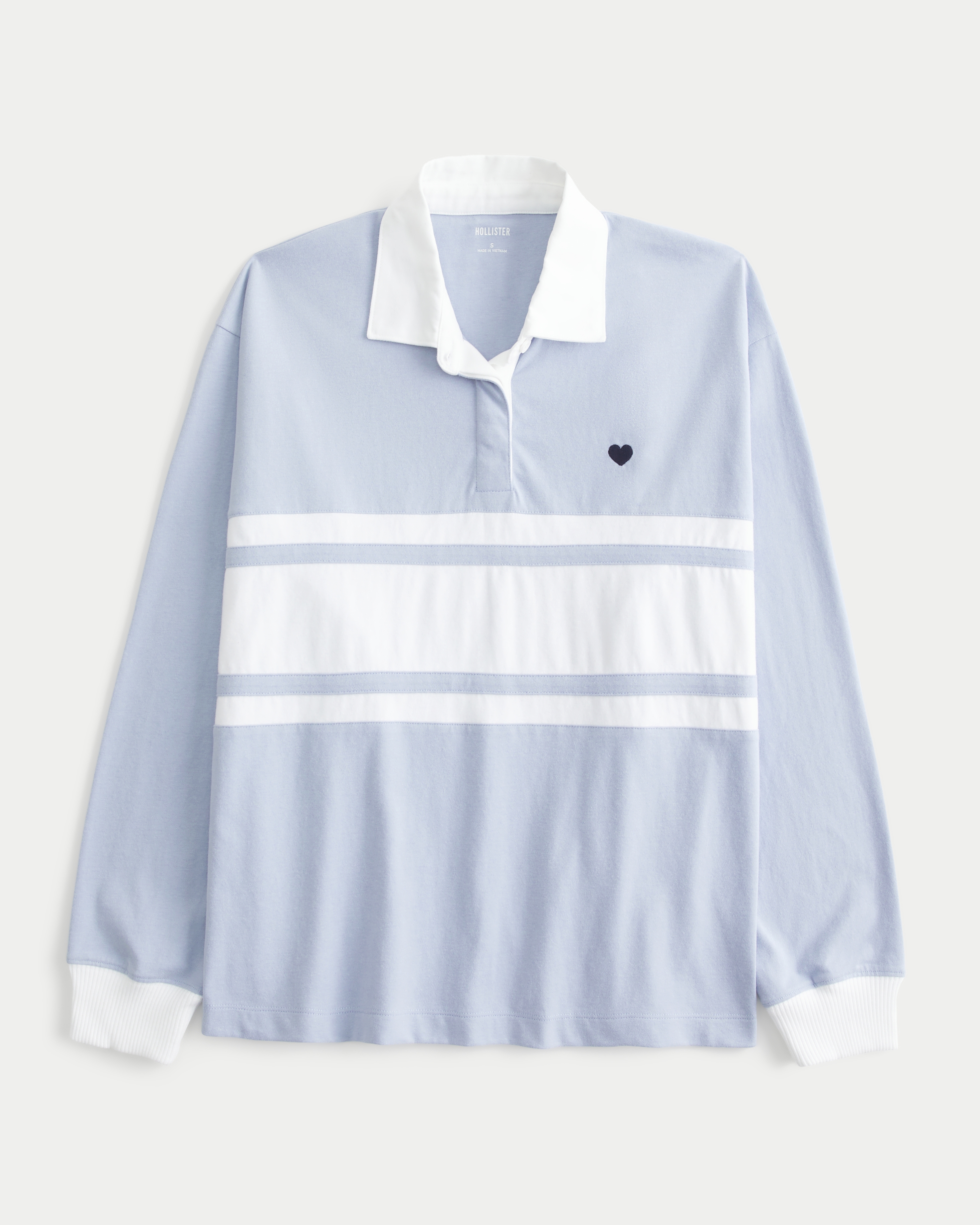 Easy Heart Graphic Rugby Polo