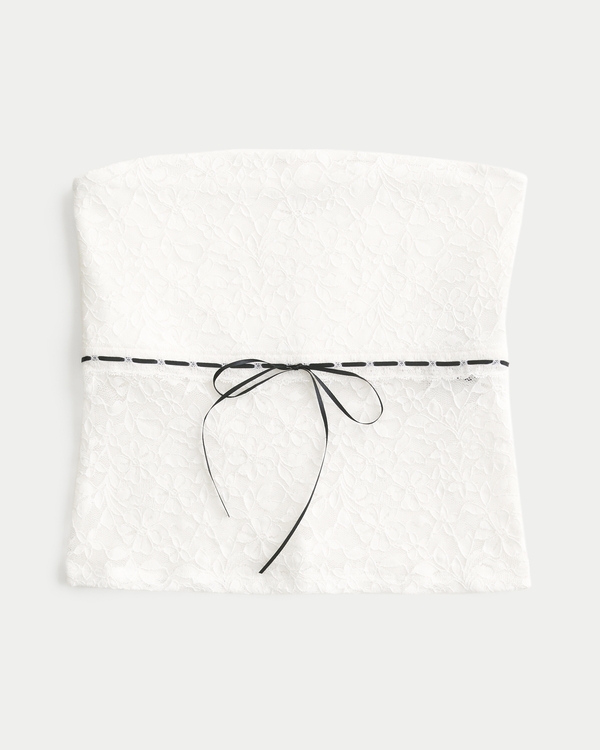 All-Over Lace Tube Top