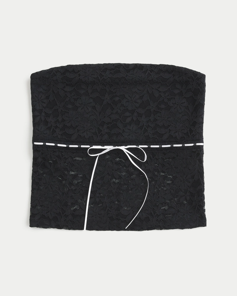 All-Over Lace Tube Top