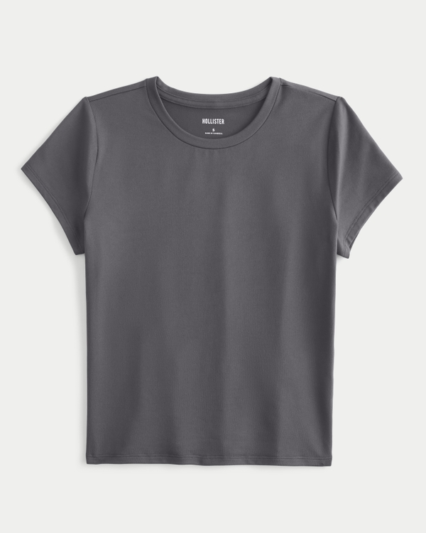 Soft Stretch Seamless Fabric Crew Baby Tee