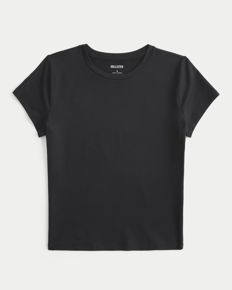 Soft Stretch Seamless Fabric Crew Baby Tee