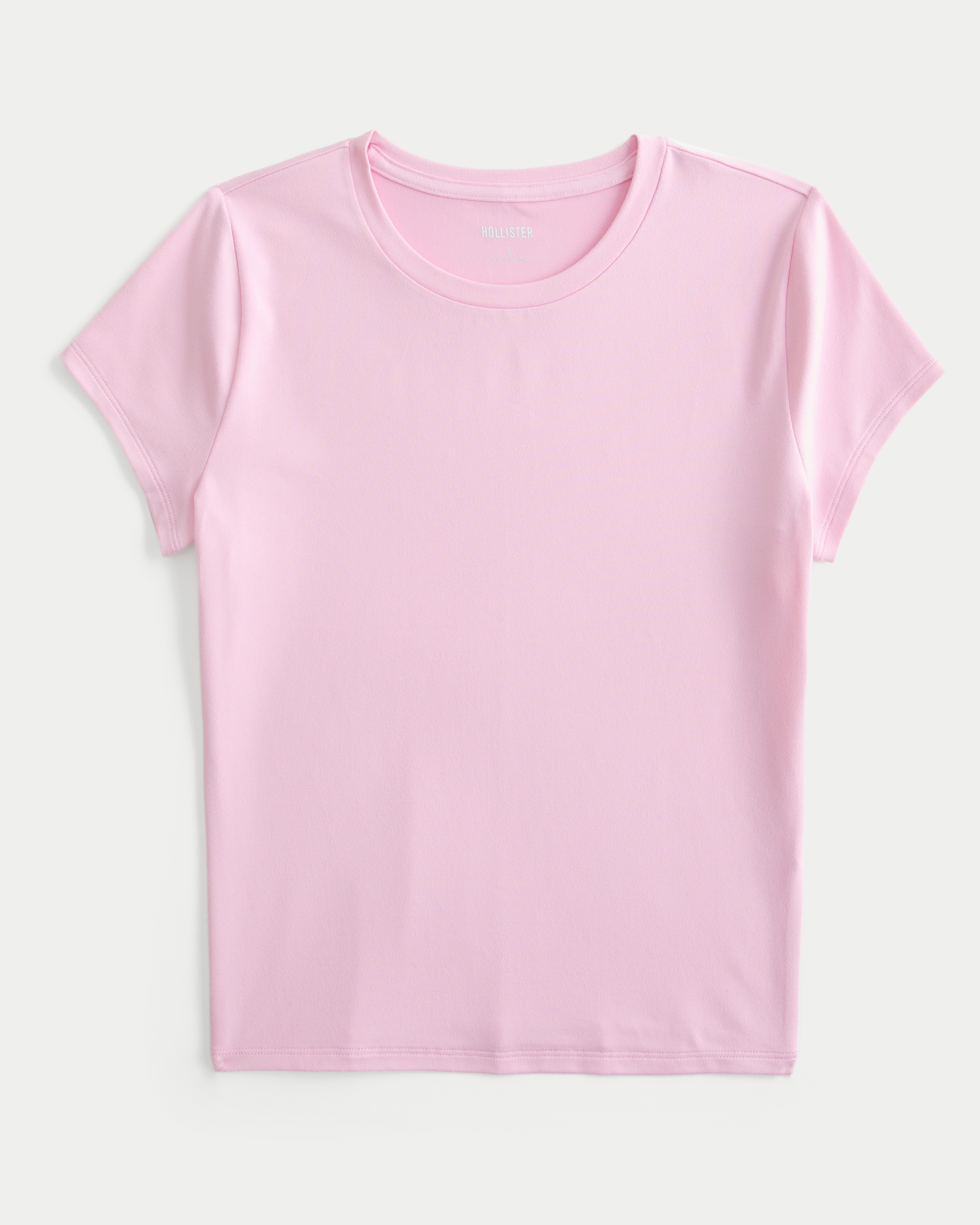 Soft Stretch Seamless Fabric Crew Baby Tee