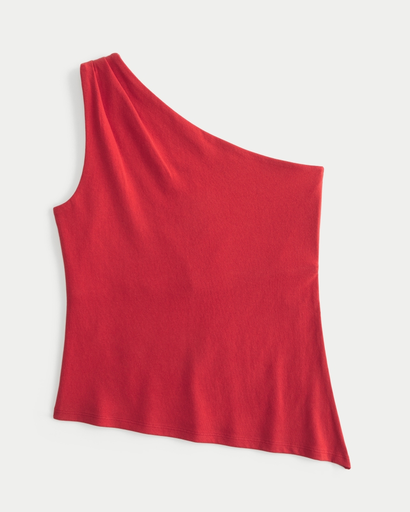 トップス theredthread S symbol oneshoulder tops THEREDTHREAD S symbol oneshoulder tops