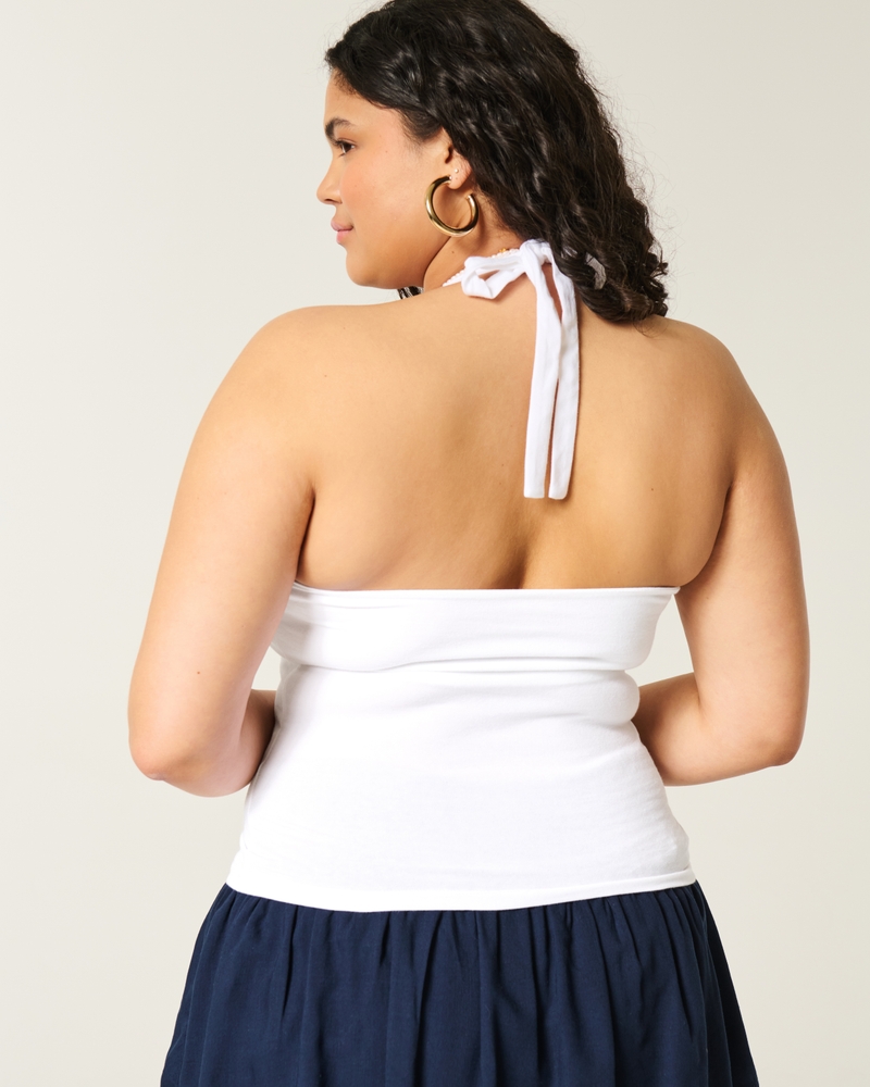 V-Neck Halter Top