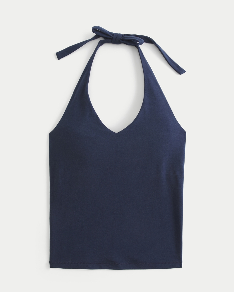 V-Neck Halter Top
