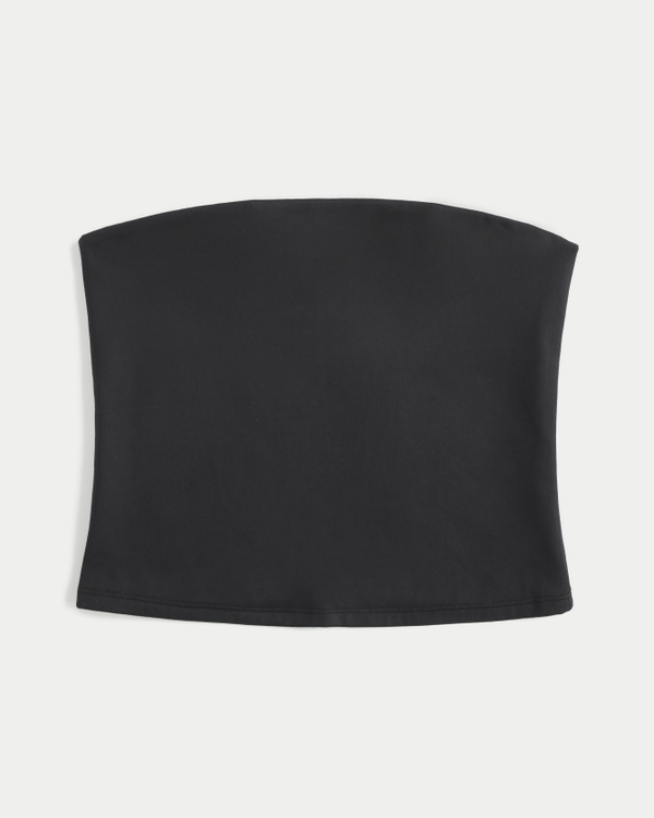 Soft Stretch Seamless Fabric Tube Top, Black view 1