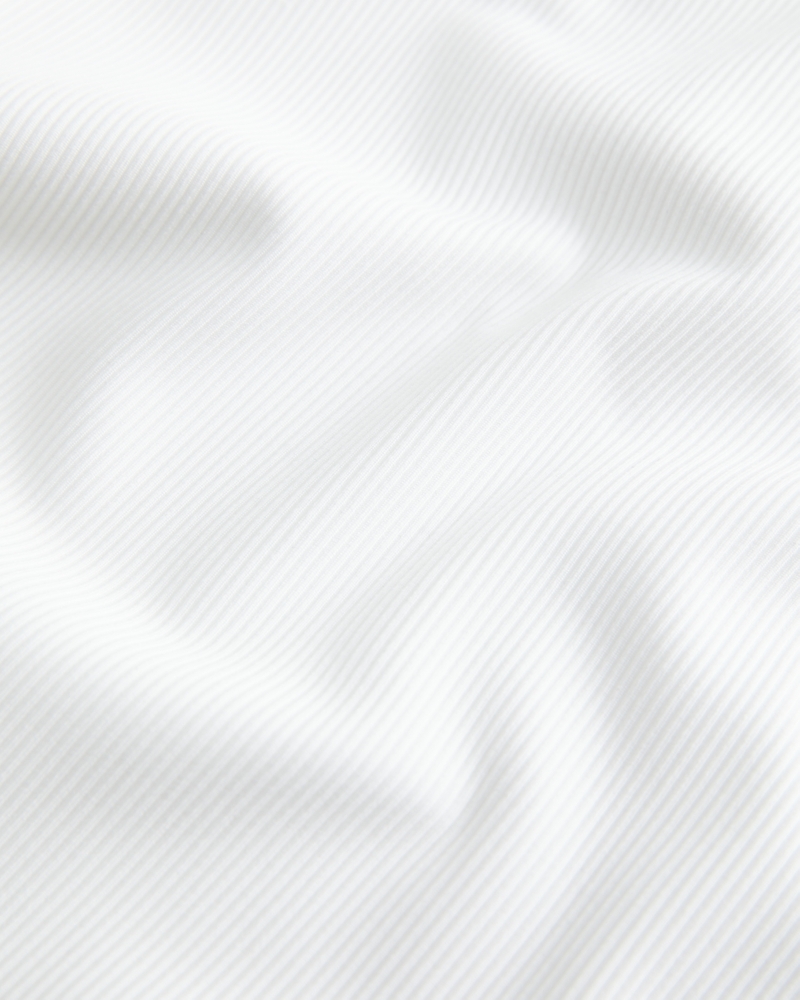 Ribbed Seamless Fabric Square-Neck Tank
