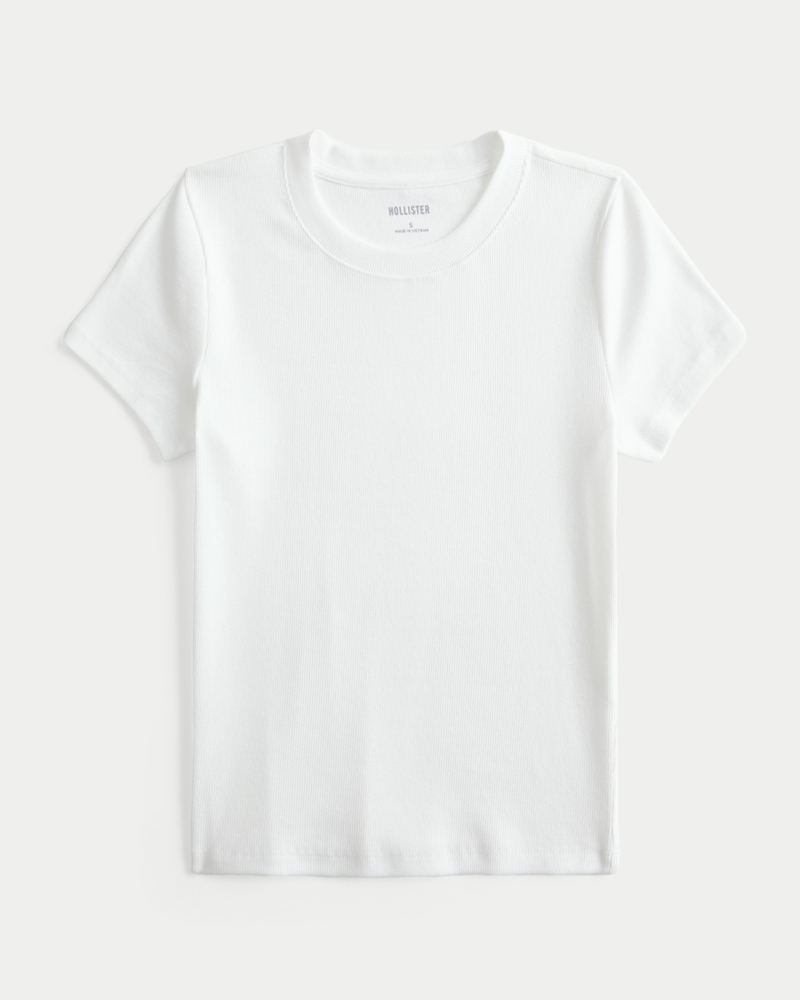 Baby Tee mit Rundhalsausschnitt