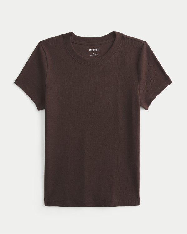 Crew Baby Tee, Espresso view 1