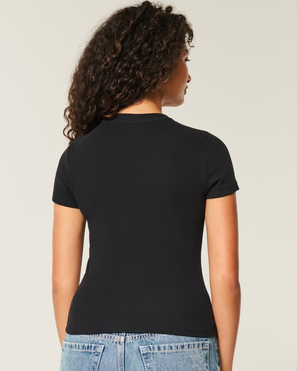 Crew Baby Tee, Black view 2