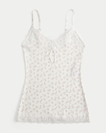 トップス Re:Camisole - White Embroidered Camisole Top in White – Reistor