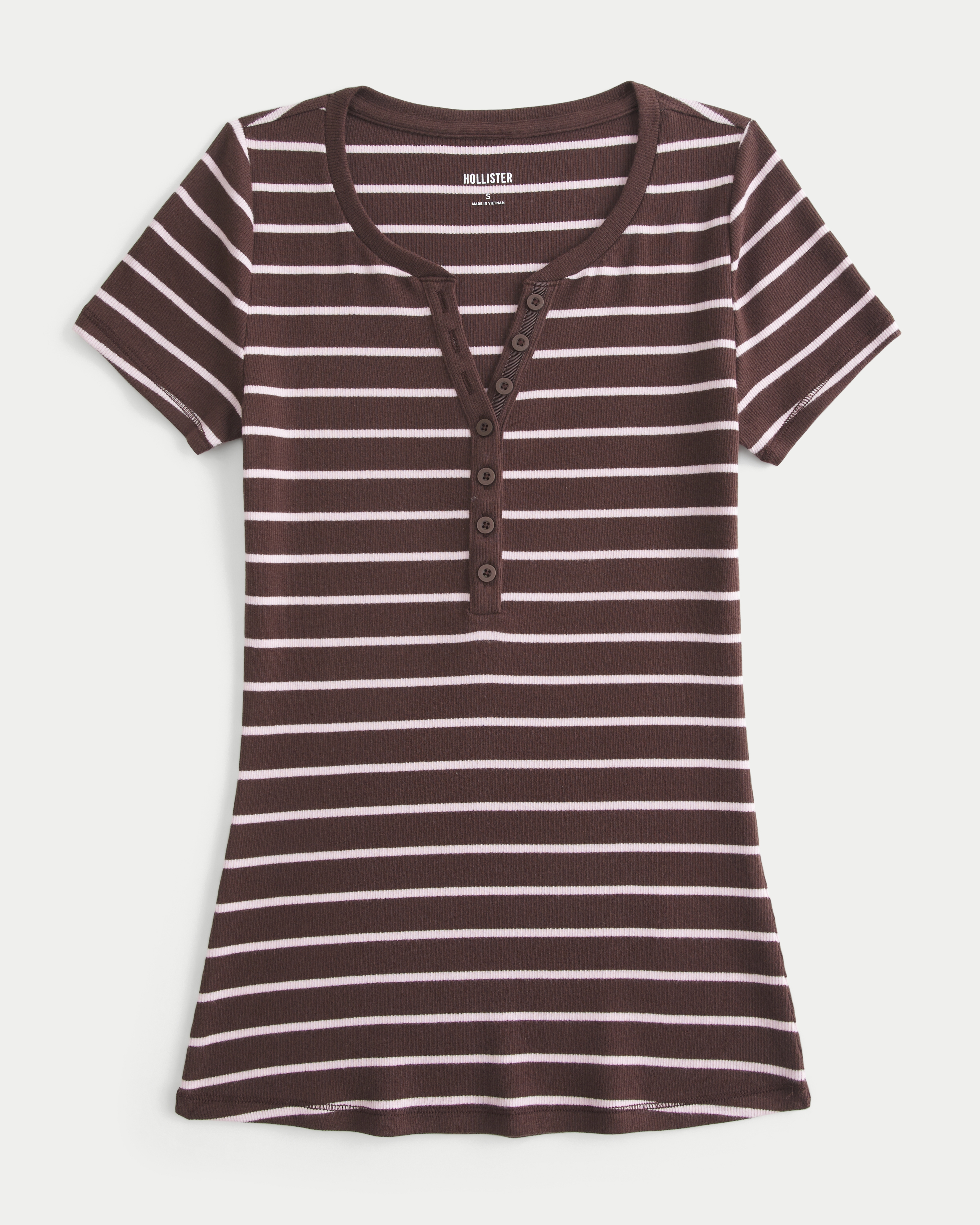 Women's Short-Sleeve Henley | Women's Tops | HollisterCo.com
