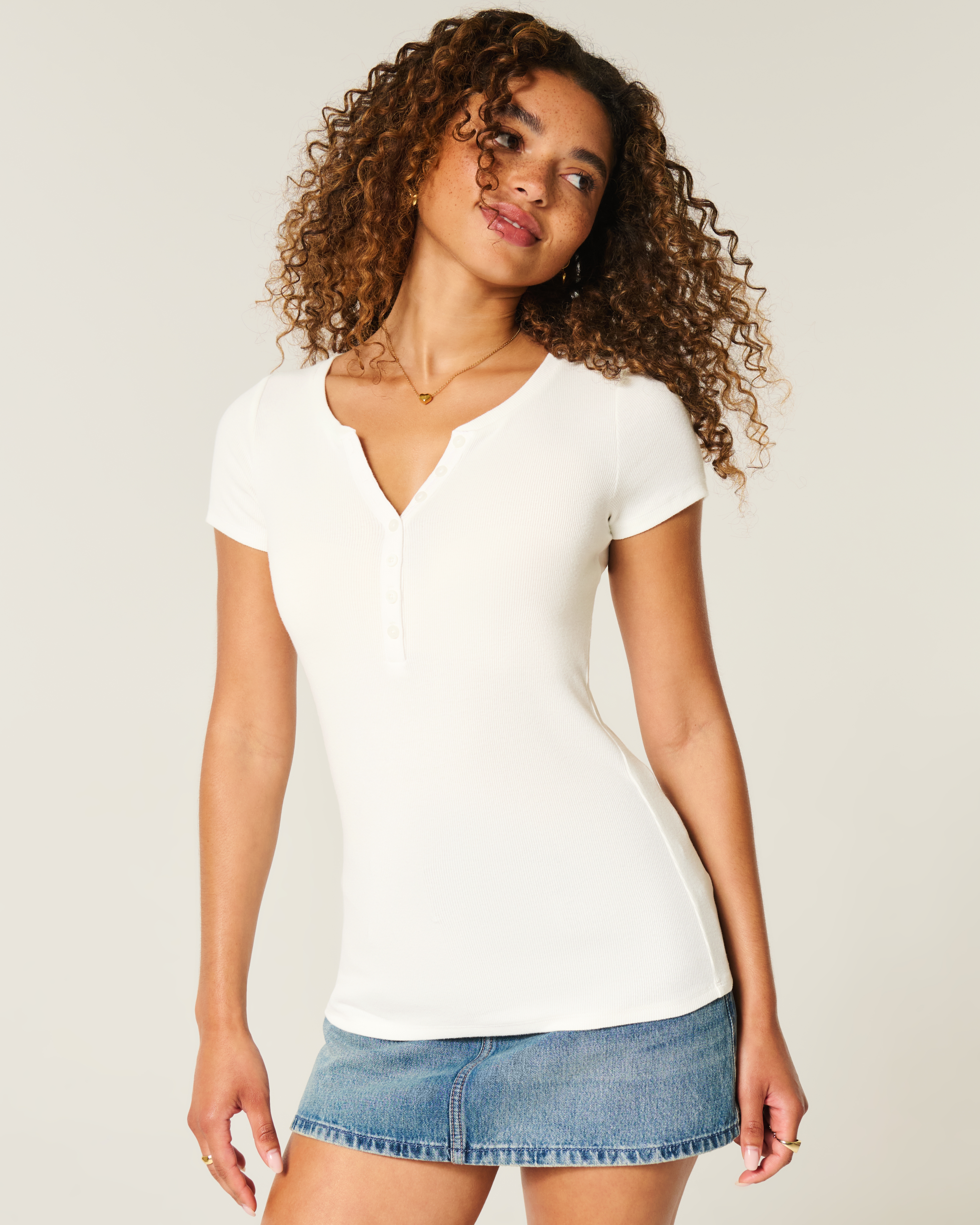 Short-Sleeve Henley