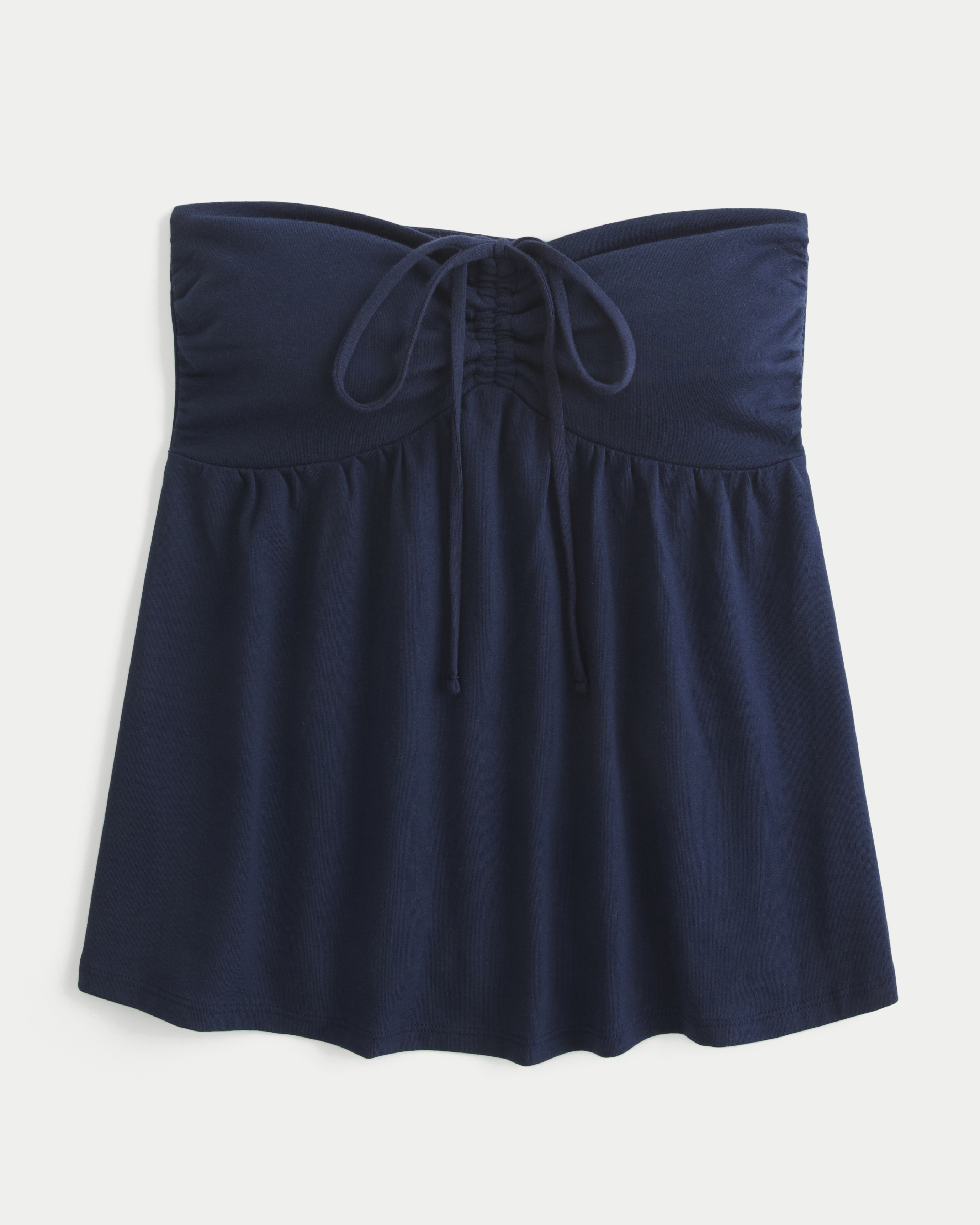 Strapless Cinched Babydoll Top