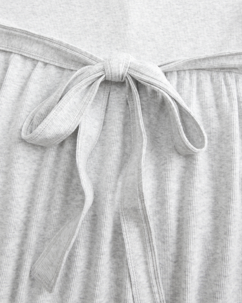 Tie-Back Henley Babydoll Top