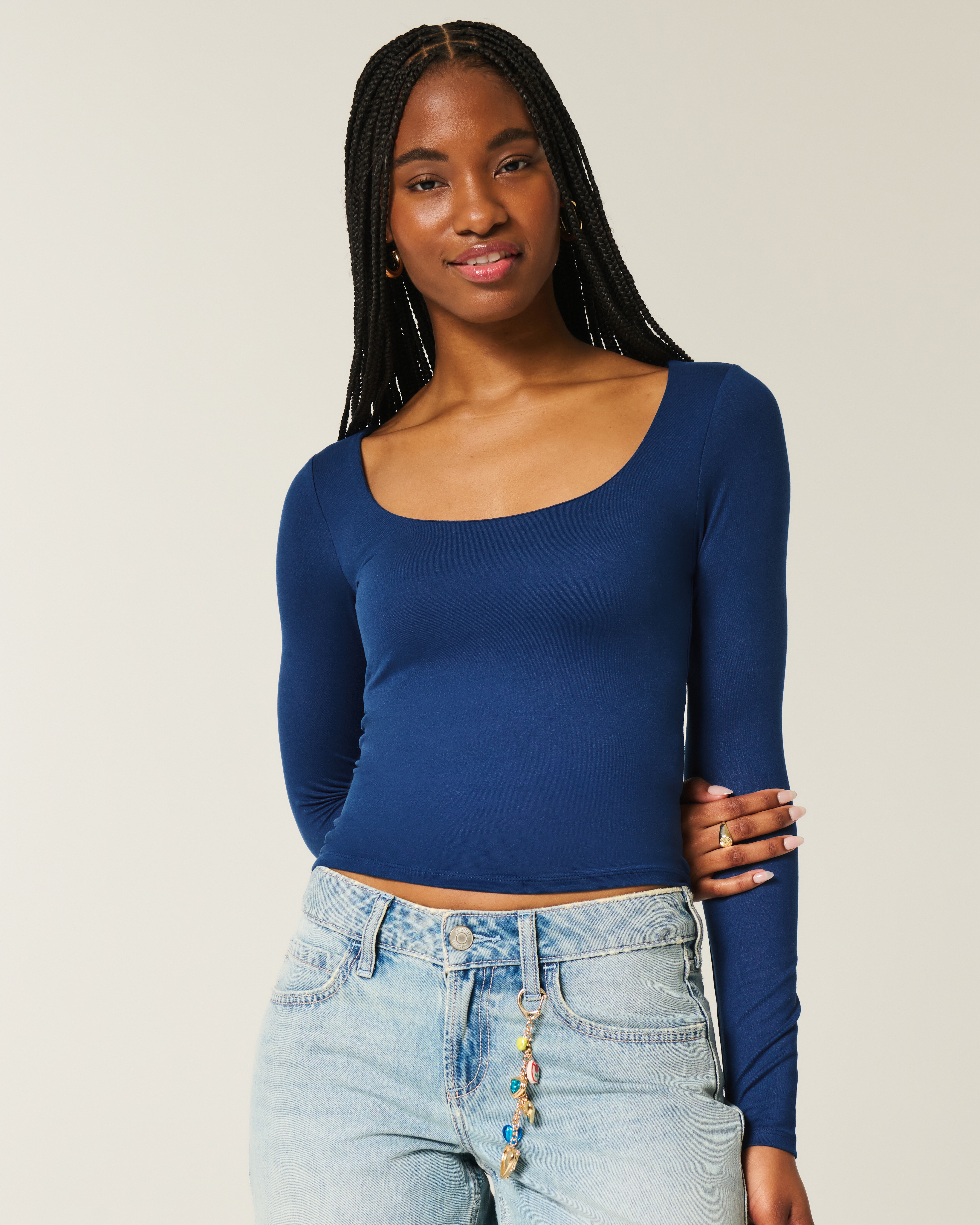 Seamless Fabric Scoop Top