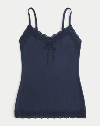 Women's Lace Trim Cami | Women's New Arrivals | HollisterCo.com