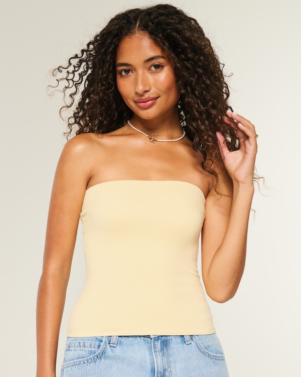 Taylor Reversible Tube Top, Butter Yellow view 1