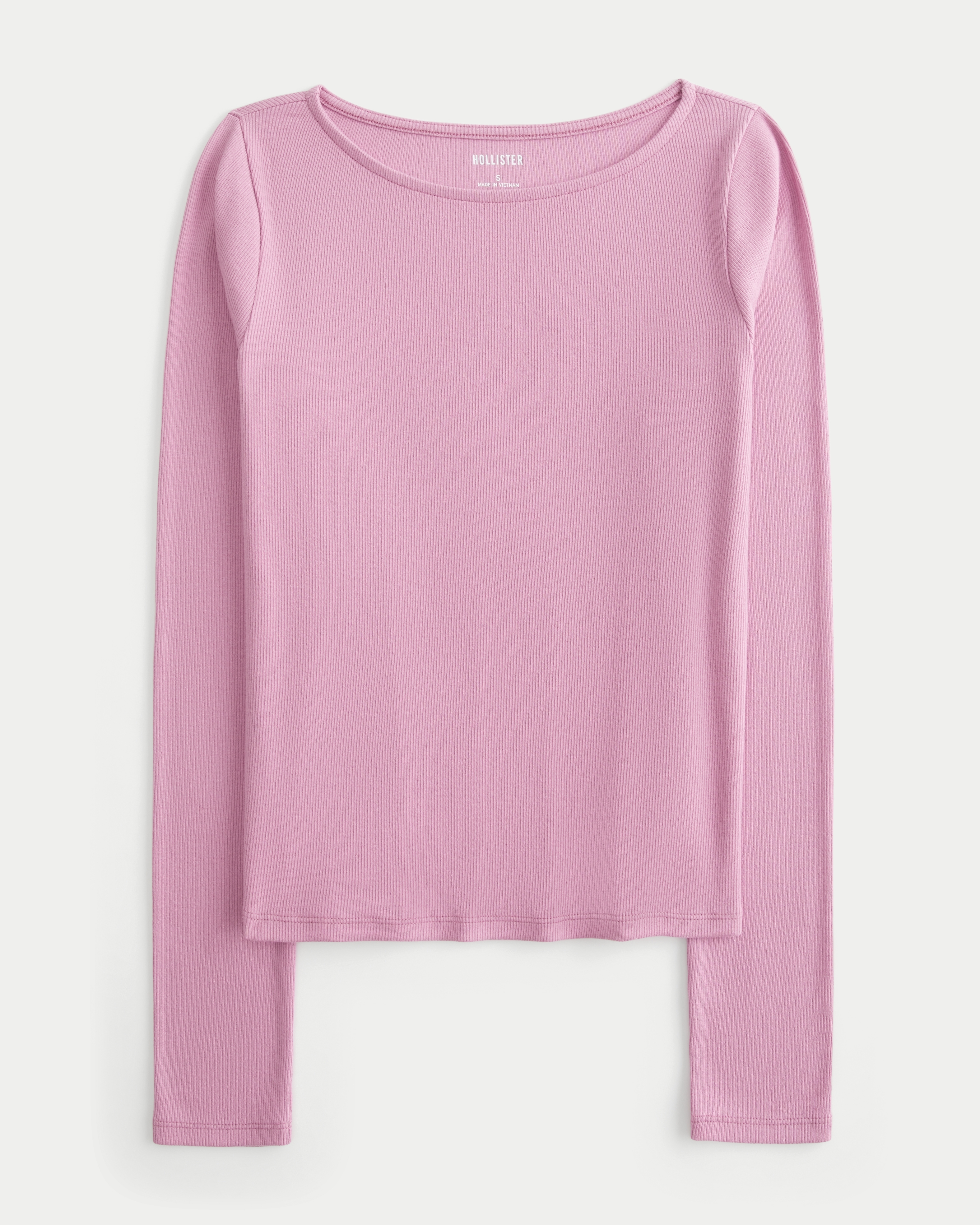 Hollister Long-sleeve Slash-neck Top