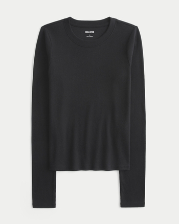 Women's Long-Sleeve Crew Top | Women's Tops | HollisterCo.com