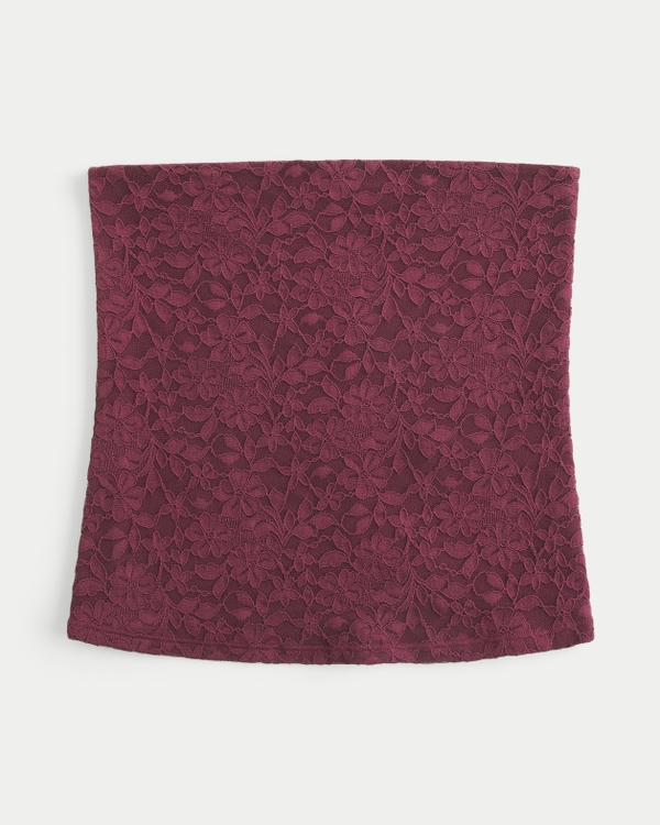 All-Over Lace Tube Top