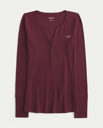 Women's Icon Henley | Women's Tops | HollisterCo.com