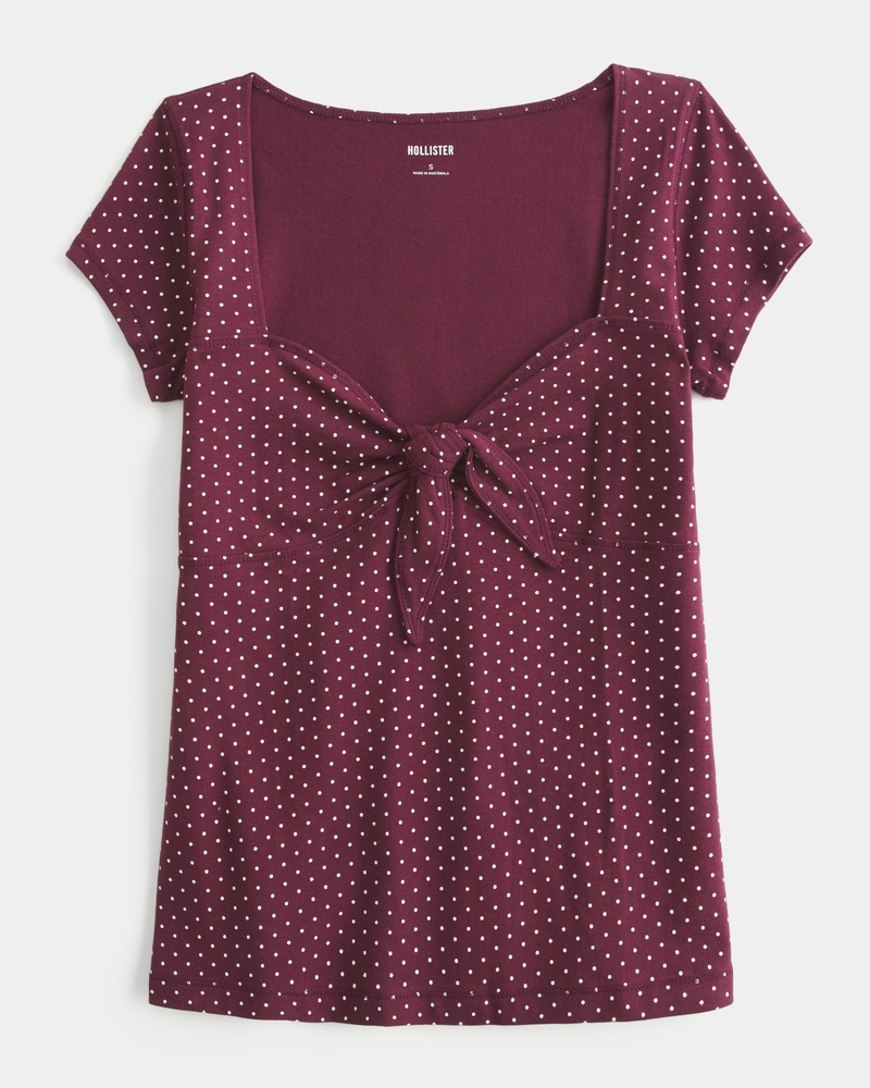 Easy Tie Bust Babydoll Top