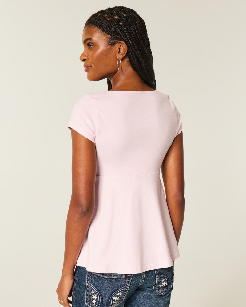 Easy Tie Bust Babydoll Top