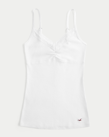 Women's Holiday Vault Release Lace Trim Layering Cami | Women's Tops | HollisterCo.com