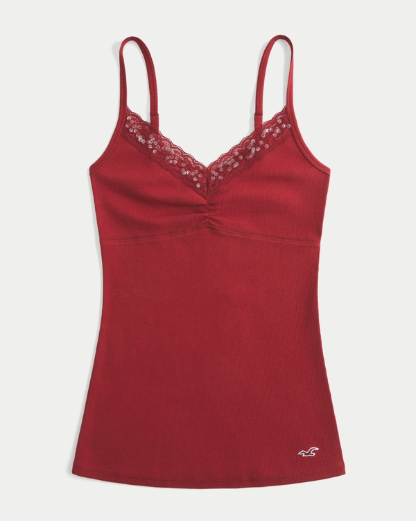 Holiday Vault Release Lace Trim Layering Cami