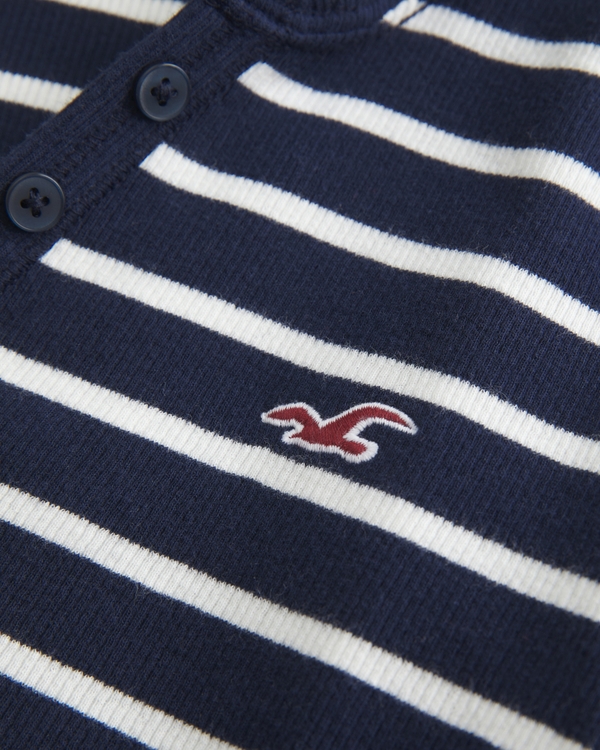 Long-Sleeve Hooded Henley