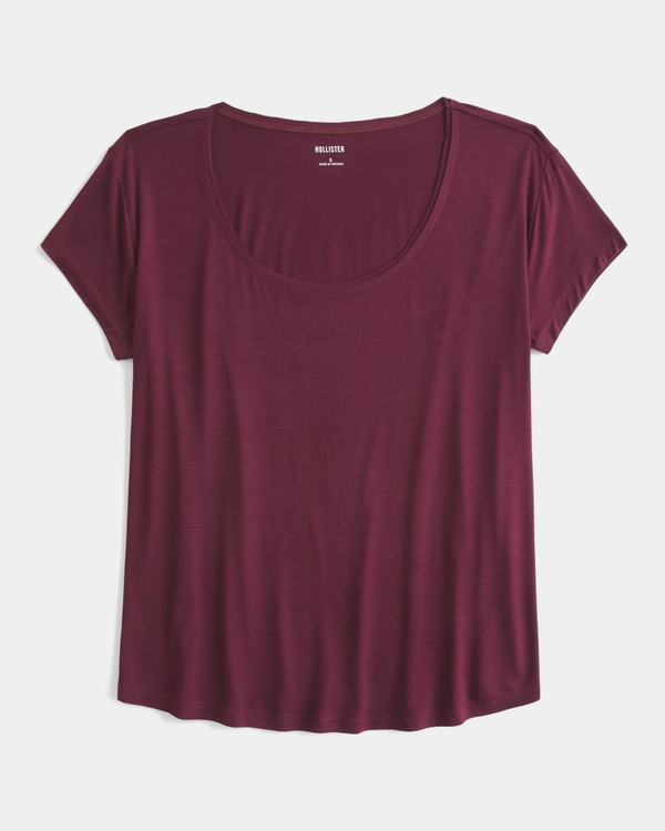 Easy T-Shirt, Mulberry view 1