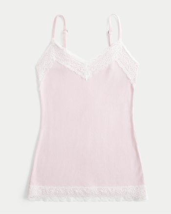 Women's Lace Trim Cami | Women's Tops | HollisterCo.com