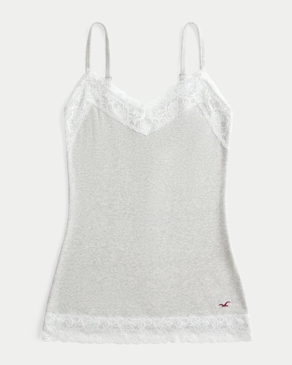 Lace Trim Layering Cami