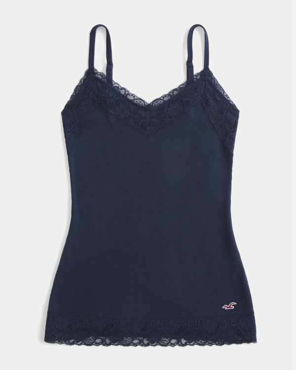 Lace Trim Layering Cami