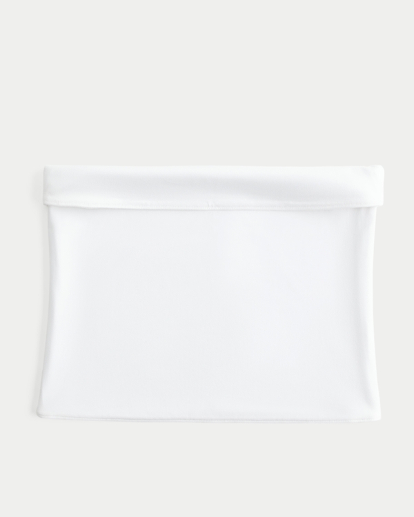 Taylor Seamless Fabric Reversible Tube Top, White view 1