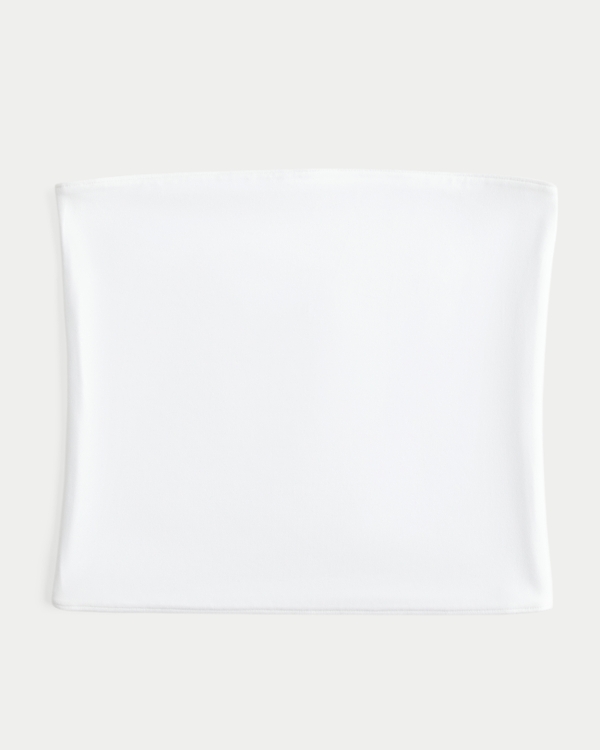 Taylor Seamless Fabric Reversible Tube Top, White view 2