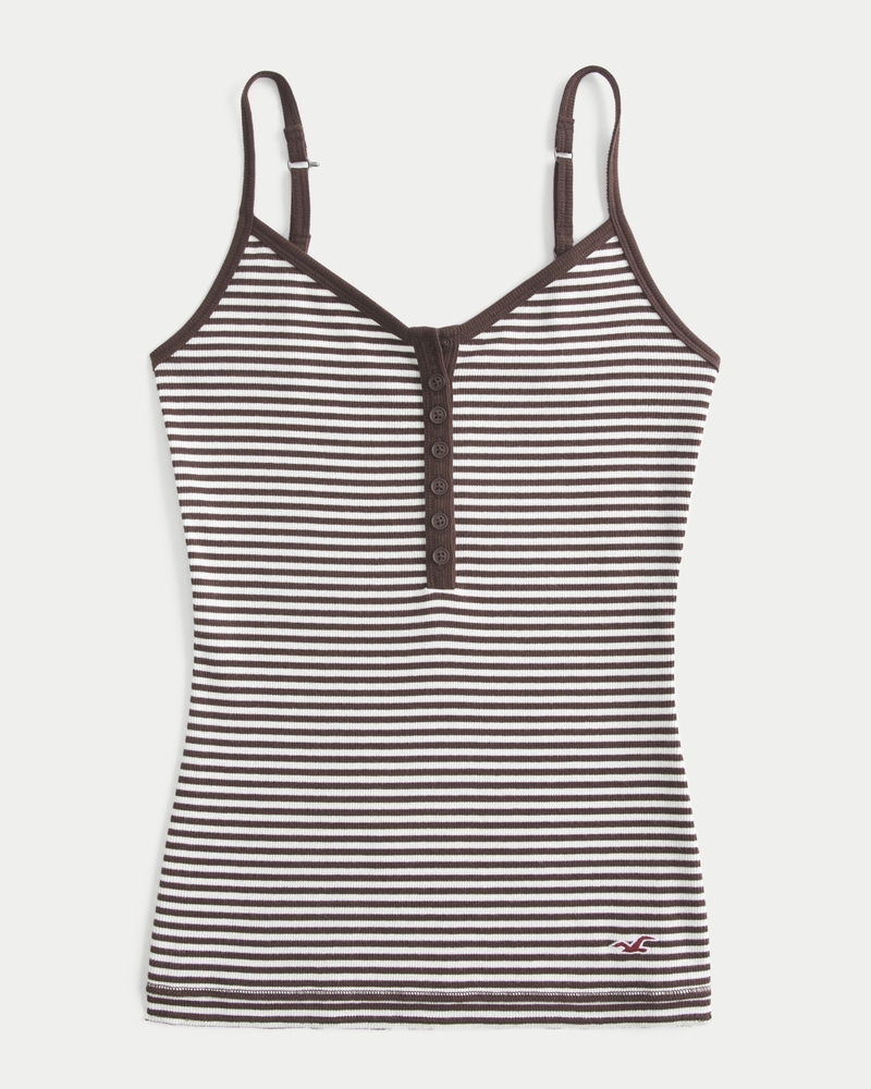 Women's Henley Cami | Women's Clearance | HollisterCo.com