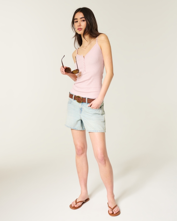 Henley Cami, Light Pink view 2