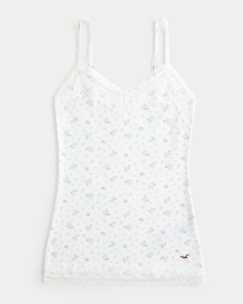 Women's Lace Trim Layering Cami | Women's | HollisterCo.com