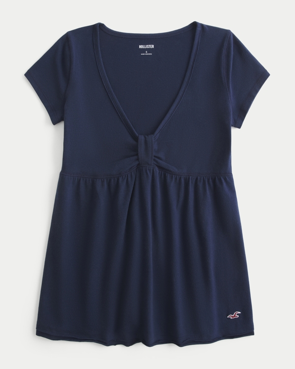 Easy Short-Sleeve Babydoll Top