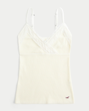 Women's Wrap Lace Trim Layering Cami | Women's | HollisterCo.com