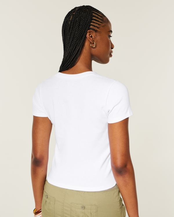 Cotton Crew Baby Tee, White view 2