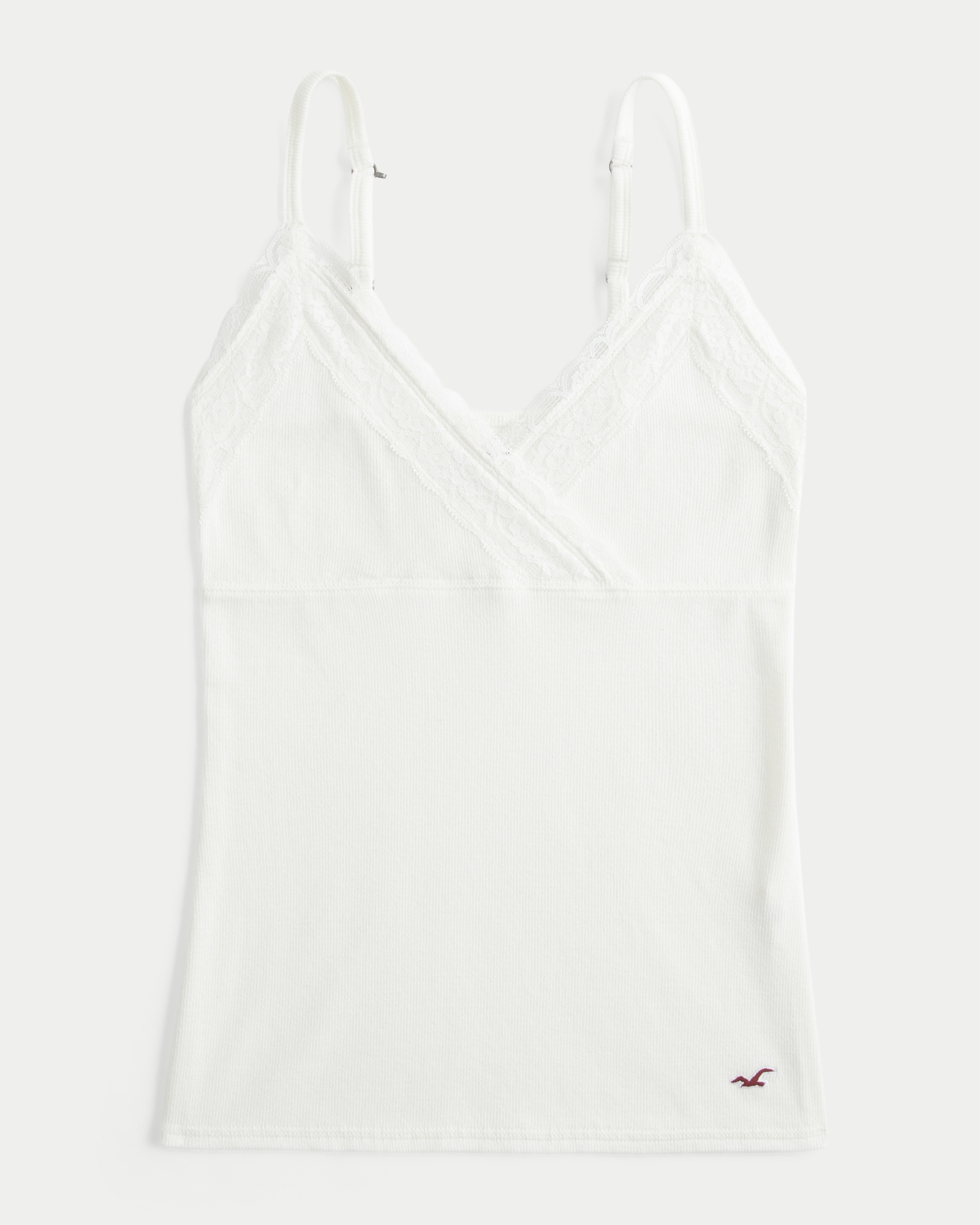 Women's Wrap Lace Trim Layering Cami | Women's Tops | HollisterCo.com