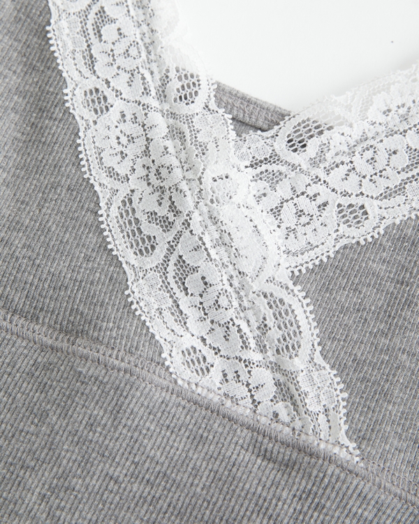 Wrap Lace Trim Layering Cami